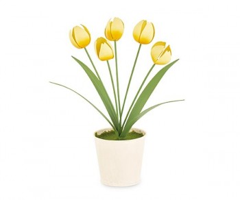 VASO C/5 TULIPANI GIALLI...