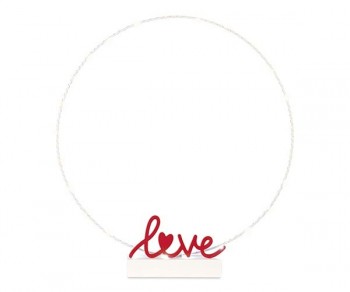 CERCHIO BIANCO C/LOVE E LED...