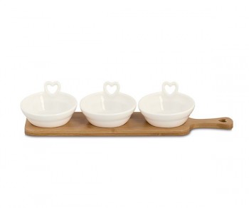 S/3 CIOTOLE C/BASE BAMBOO...