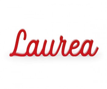 SCRITTA "LAUREA" LEGNO...