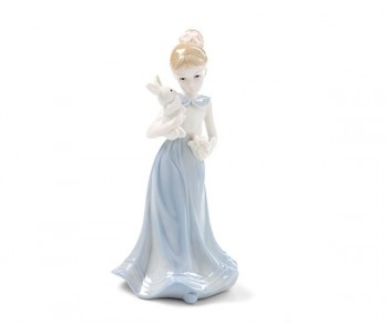 DAMA AZZURRA C/CONIGLIO...