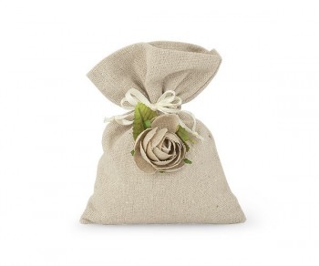 SACCHETTO C/ROSA JUTA...