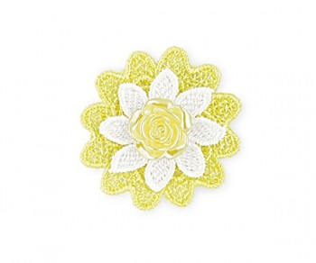 FIORE MACRAME' GIALLO...