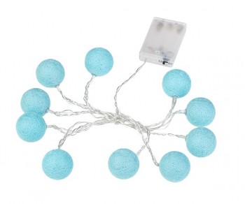 FILO 10 PALLINE AZZURRE LED...