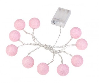 FILO 10 PALLINE ROSA LED...