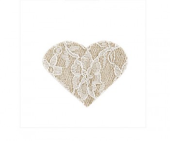 S/24 CUORI BEIGE PIZZO 50...