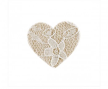 S/24 CUORI C/PIZZO BEIGE 35...