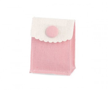 POCHETTE C/BOTTONE ROSA...