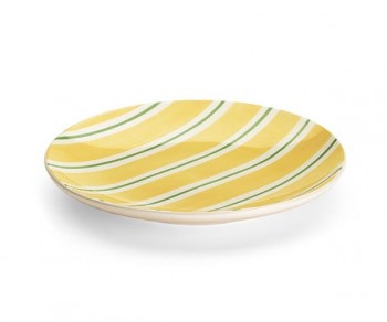 PIATTO GIALLO RIGHE  D.290...
