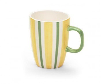 MUG GIALLO RIGHE D.95XH.110...