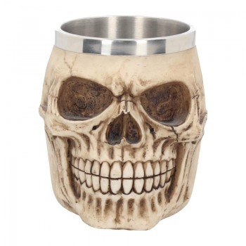Grinning Skull Tankard 16cm