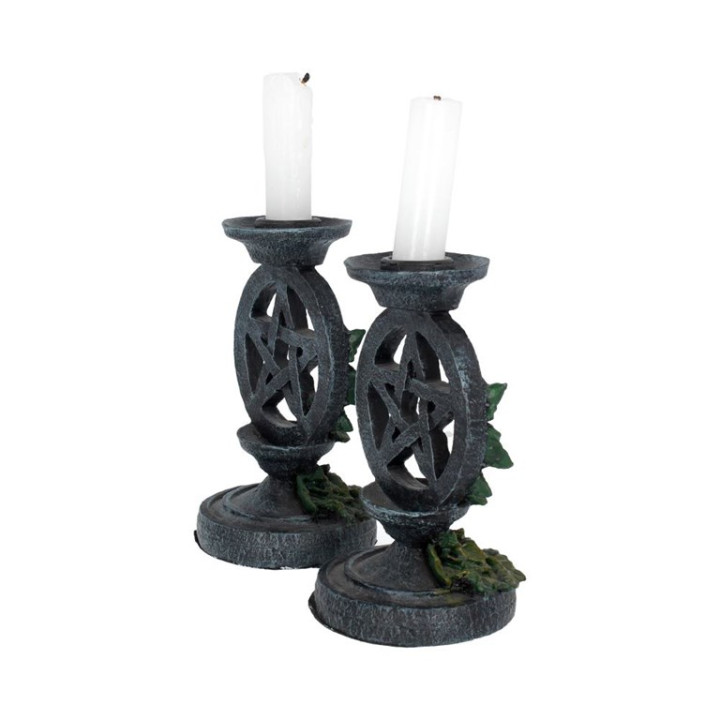 Aged Pentagram Candlestic
