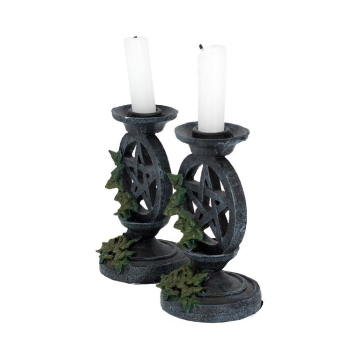 Aged Pentagram Candlestic