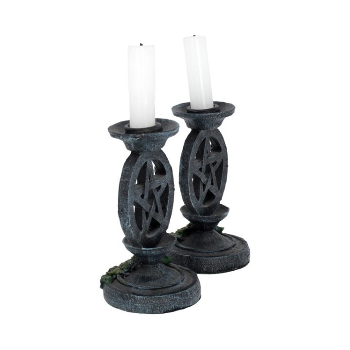 Aged Pentagram Candlestic