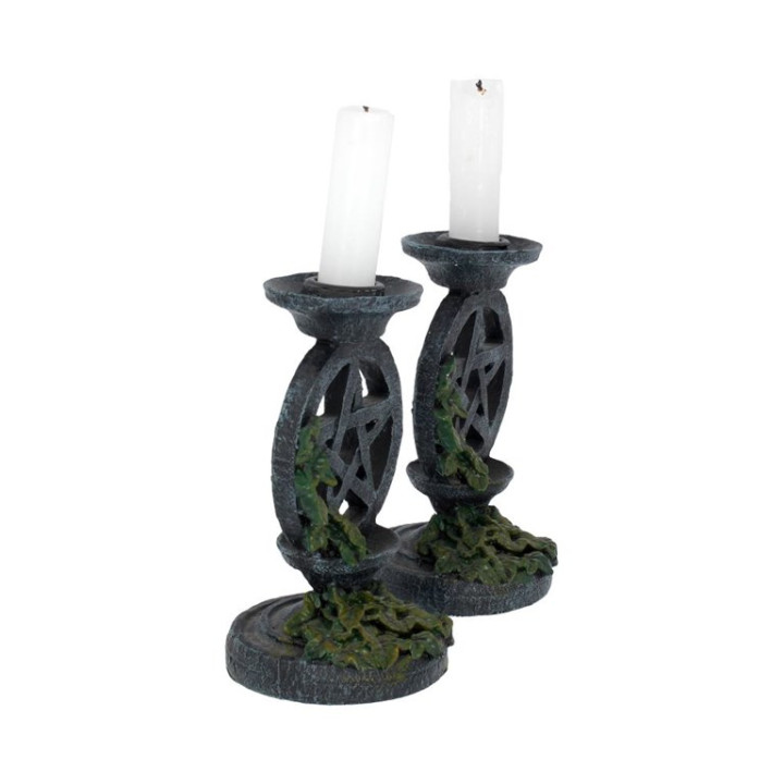 Aged Pentagram Candlestic