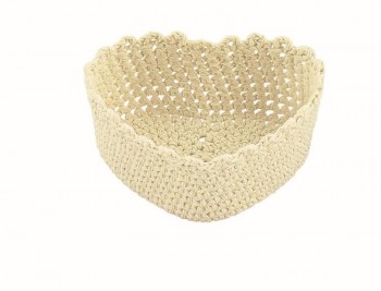 CESTO UNCINETTO CUORE BEIGE...