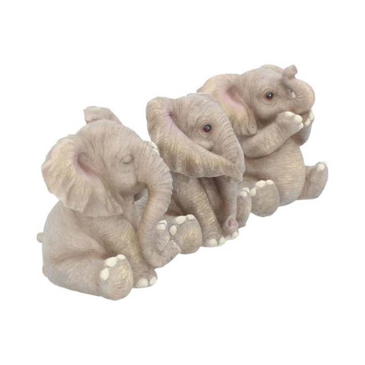 Three Baby Elephants 8cm