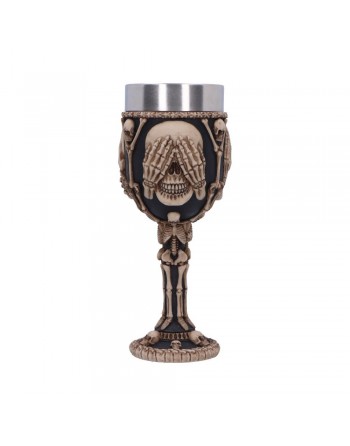 Three Wise Skeleton Goblet...