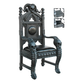Black Skull Throne 130cm
