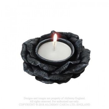 Black Rose T-Light Holder
