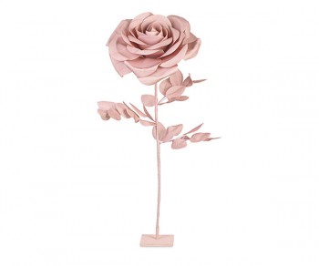 ROSA ROSA CON STELO