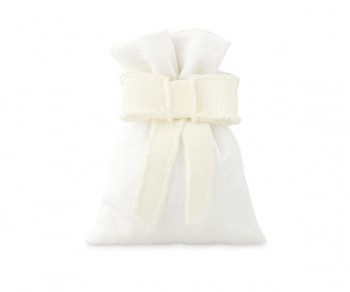 SACCHETTO BIANCO CON FIOCCO