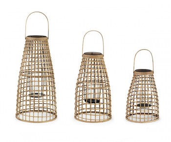 SET 3 LANTERNE BAMBOO