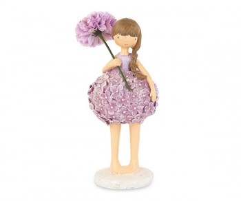 BAMBINA VESTITO ROSA C/FIORE