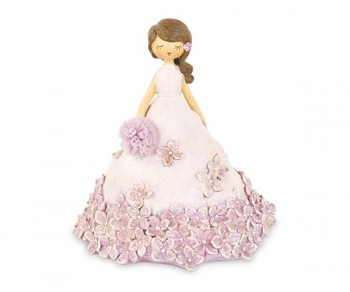 DAMA VESTITO FIORI ROSA