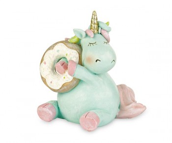UNICORNO AZZURRO SEDUTO