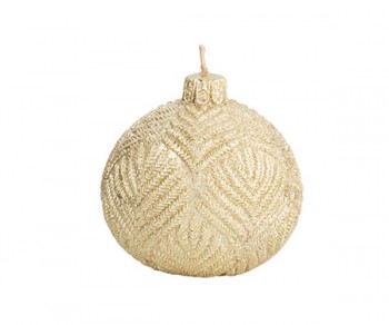 SET. 2 CANDELE SFERA ORO...