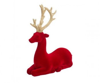 RENNA SEDUTA ROSSA FLOCCATA