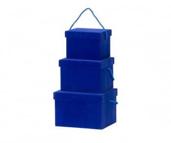SET. 3 SCATOLE BLU CON...