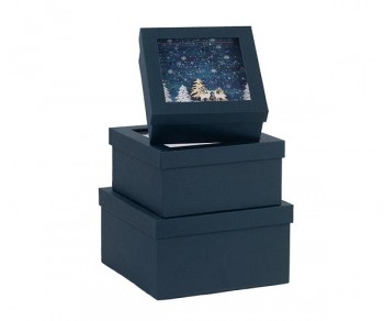 SET. 3 SCATOLE BLU...