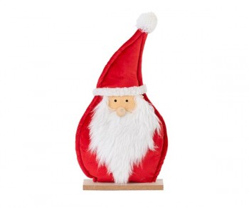BABBO NATALE LEGNO/VELLUTO