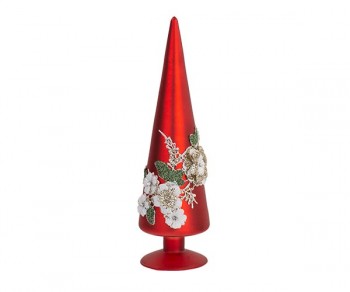 ALBERO ROSSO C/FIORI BIANCHI