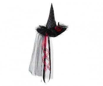 CAPPELLO BEFANA NERO/BORDEAUX