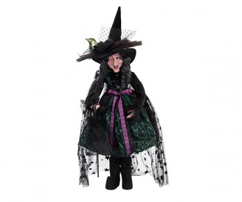 BEFANA NERA/VERDE IN PIEDI...