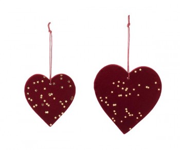 SET. 2 CUORI FLOCCATI...