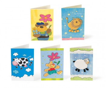 BIGLIETTO ANIMALI C/FIORI...