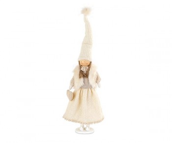 BAMBINA C/GILET BIANCO E...