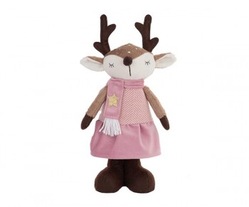 CERBIATTA CON VESTITO ROSA...
