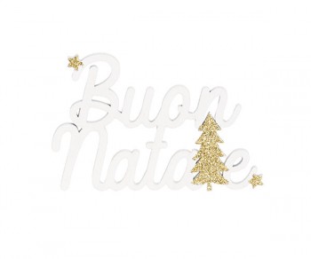 DECORO BIANCO "BUON NATALE"...