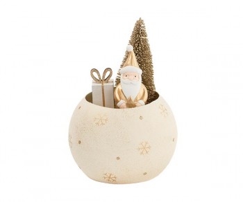 MEZZA SFERA CON BABBO E LED...