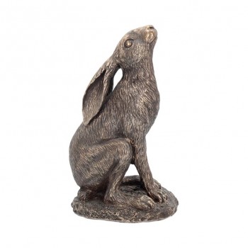 Moon Gazing Hare Bronze 18.5cm