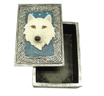 Caixa De Cabeça De Lobo...