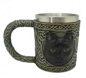 Caneca Com Tema Gato Preto...