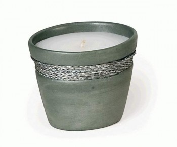 CANDELA C/VASO METALLO...