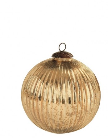 SFERA VETRO RIGHE ORO (D....