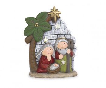 NATIVITA' CON MURO C/LED...